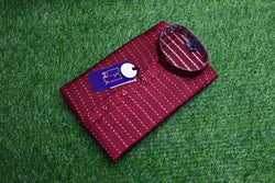 Men’s Banarasi Silk Kurta Maroon Color | Tailored Fit | Ethnic & Festive Wear