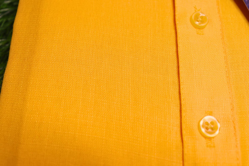 Solid Yellow Plain Kurta for Men specially for Haldi Ceremony by IMLA