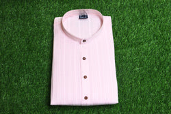 Men's Self Design Kurta | Polyester Cotton Fabric | Stylish & Comfortable Fit