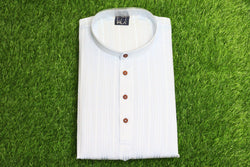 Men's Self Design Kurta | Polyester Cotton Fabric | Stylish & Comfortable Fit